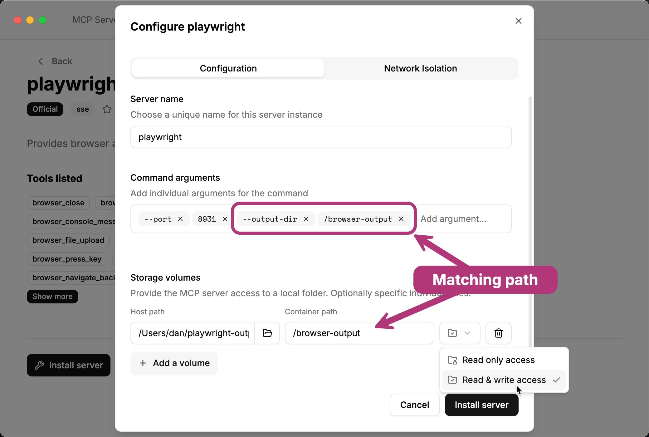 Filesystem MCP server UI Filesystem MCP server UI